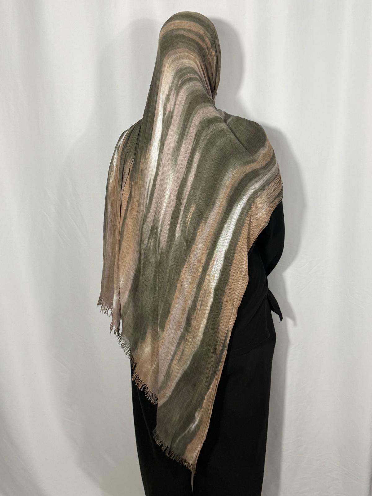 Tahiraa Rayon Blend Striped Hijabs