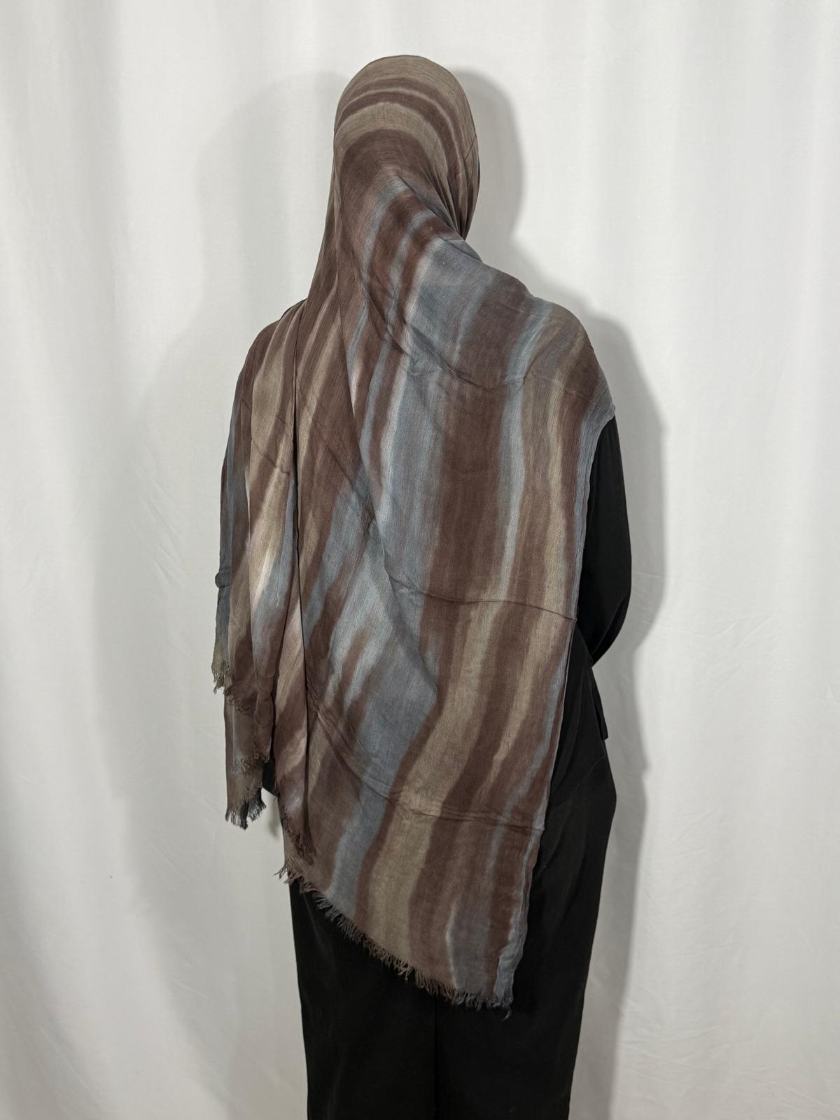 Tahiraa Rayon Blend Striped Hijabs