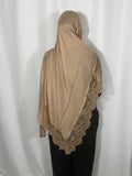 100% Modal Lace Trim Hijab